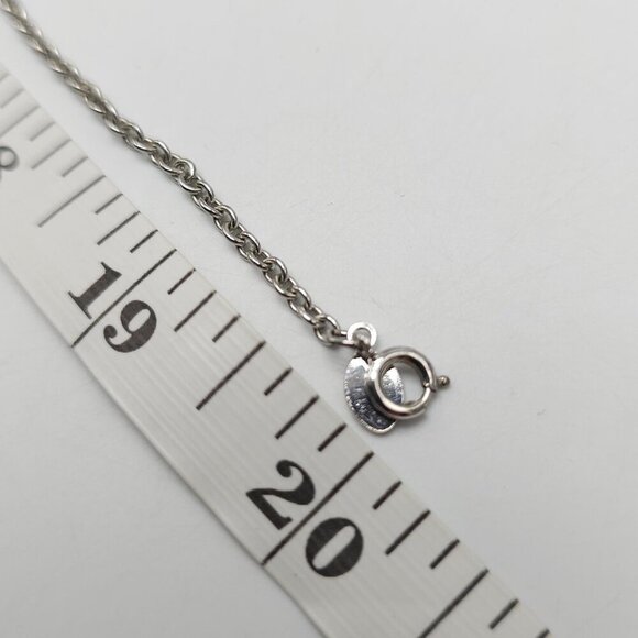 Vintage 1972 Avon Windchimes Silver Tone Abstract Pendant Necklace - Picture 5 of 5